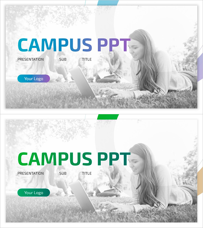 캠퍼스 템플릿 메인표지 – 밝고 경쾌한 시각적 요소