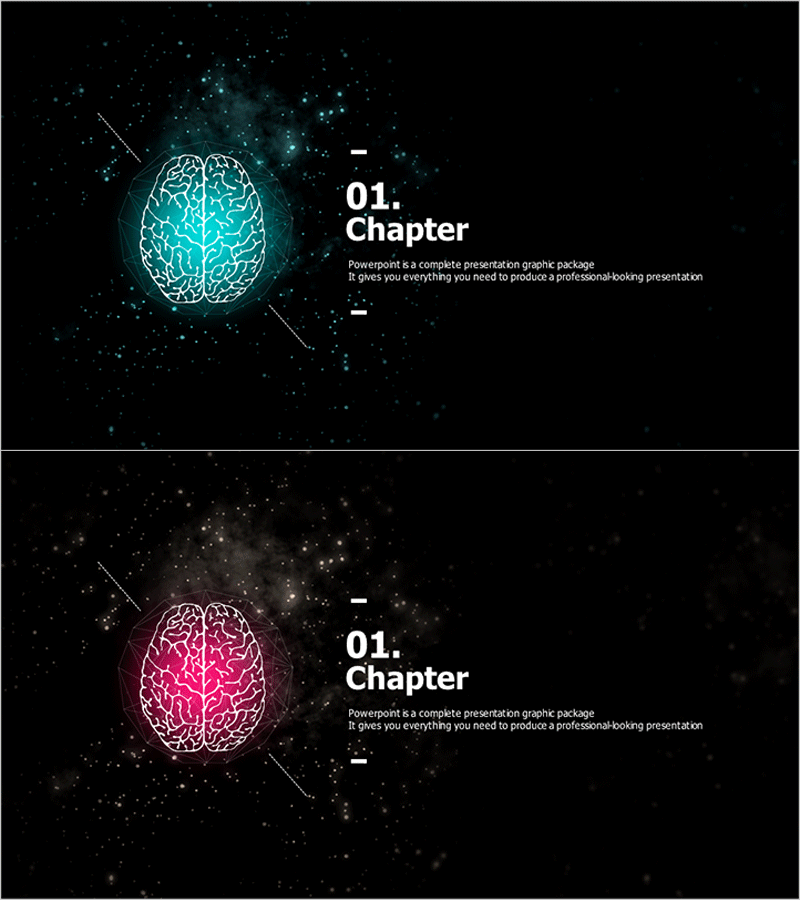 은하 테마 뇌구조 와이드 간지 – 창의적인 지식 전달