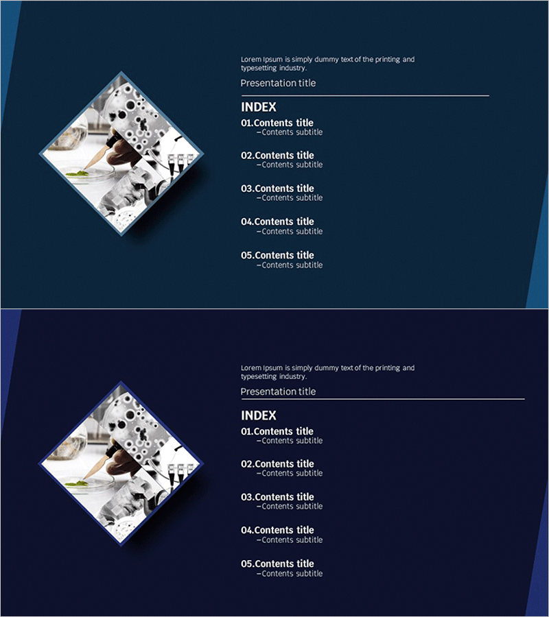 과학 실험 리서치 목차 슬라이드 – 연구의 시작을 알리다