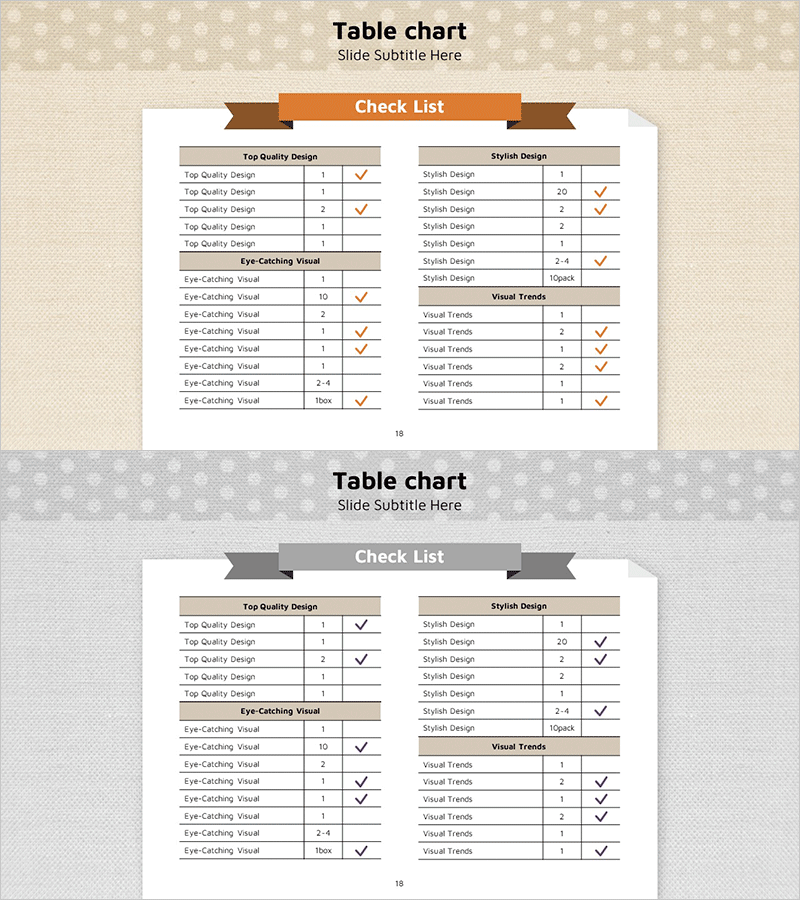 리본 테마 체크리스트 다이어그램