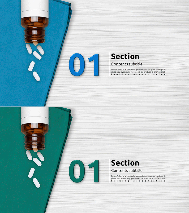 메디컬 수술 템플릿 간지 – 전문성과 신뢰를 담은 섹션 커버