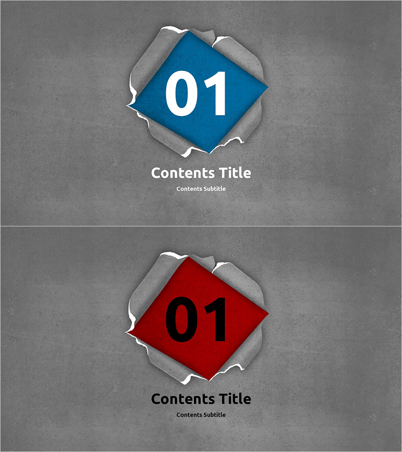 찢어진 종이 템플릿 간지 – 창의적인 표현