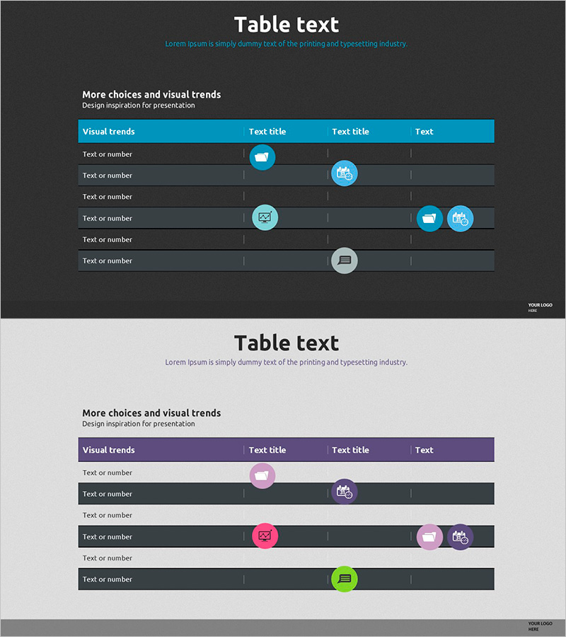 시스템 아이콘과 테이블차트 – 사업 관리의 필수 아이템