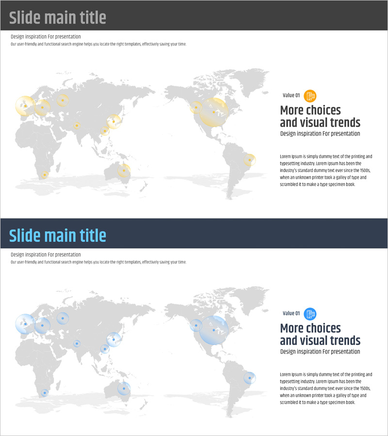 글로벌 타겟 시장 분석 슬라이드 – 전략적 인사이트