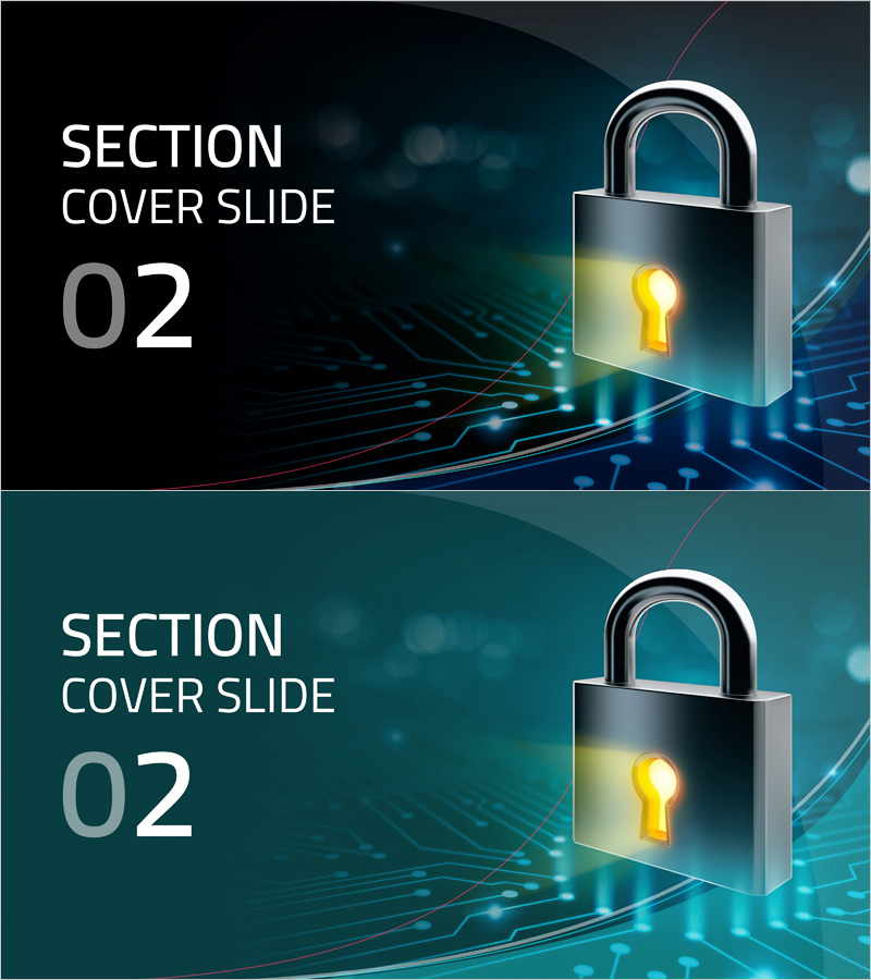 모바일 템플릿 간지 – 섹션 커버 슬라이드