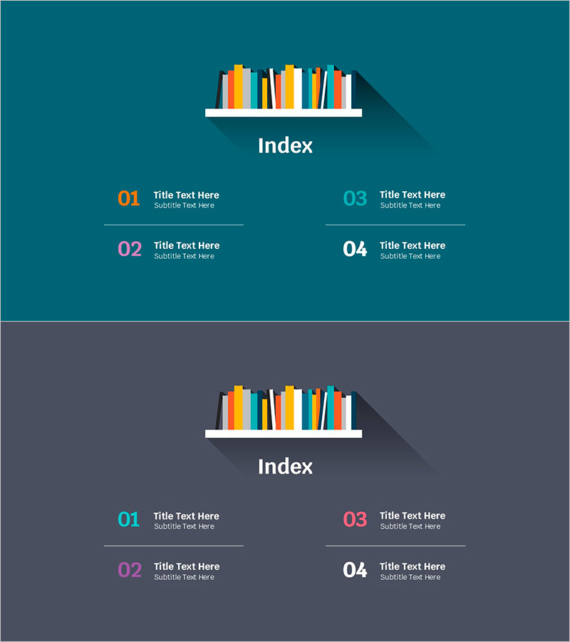 원고 템플릿 목차 – 명확한 데이터 전시