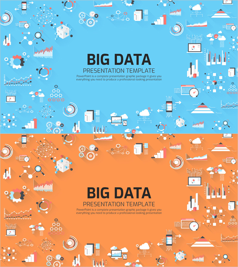 빅데이터 분석 일러스트 템플릿 표지 - 데이터 시각화의 시작