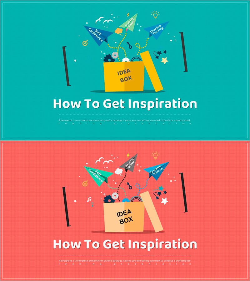 영감을 위한 프레젠테이션 표지 – 창의적 사고의 시작