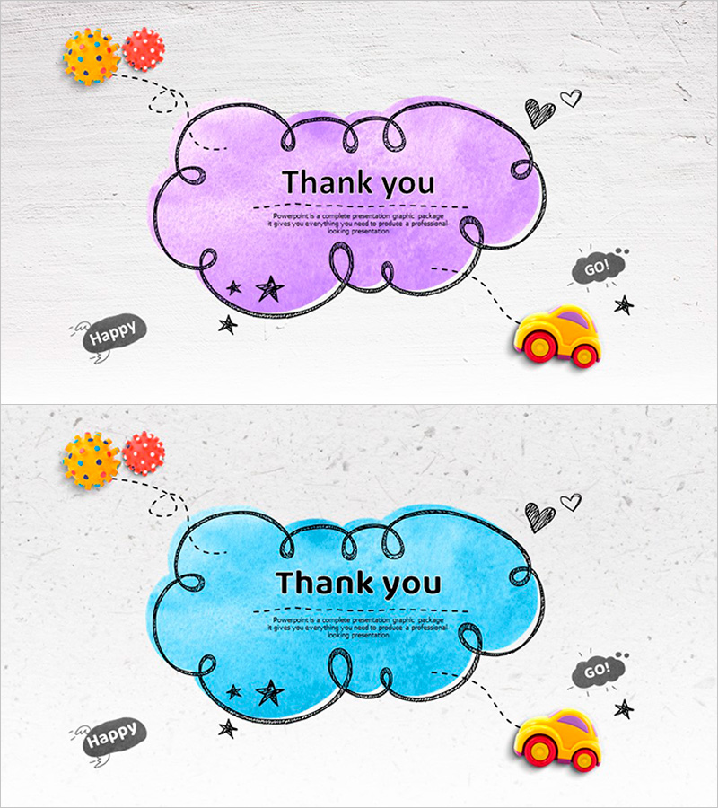 클라우드 엔딩 페이지 – 감사의 마음을 담아