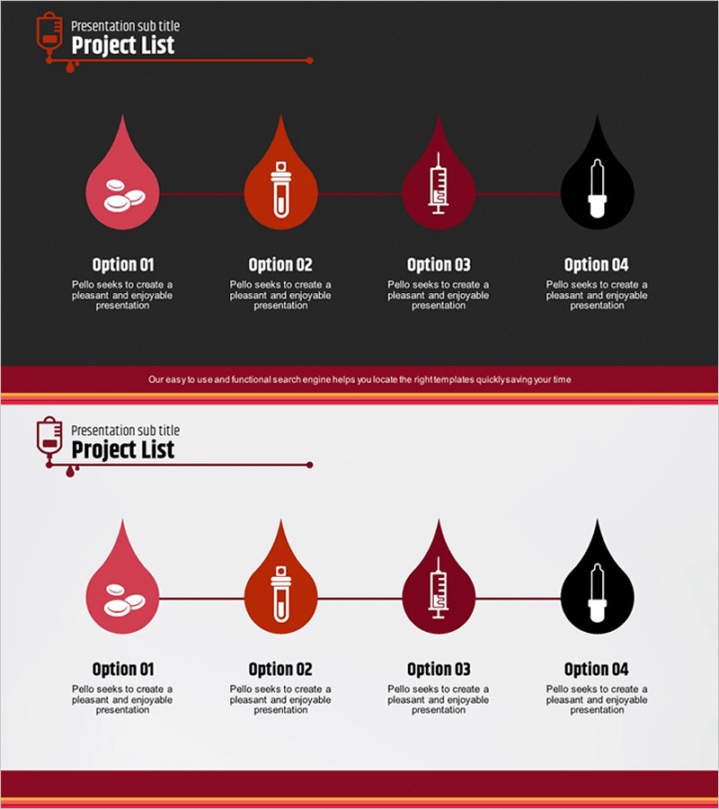 사업분야 물방울 모양 다이어그램 – 창의성과 명확함을 담아
