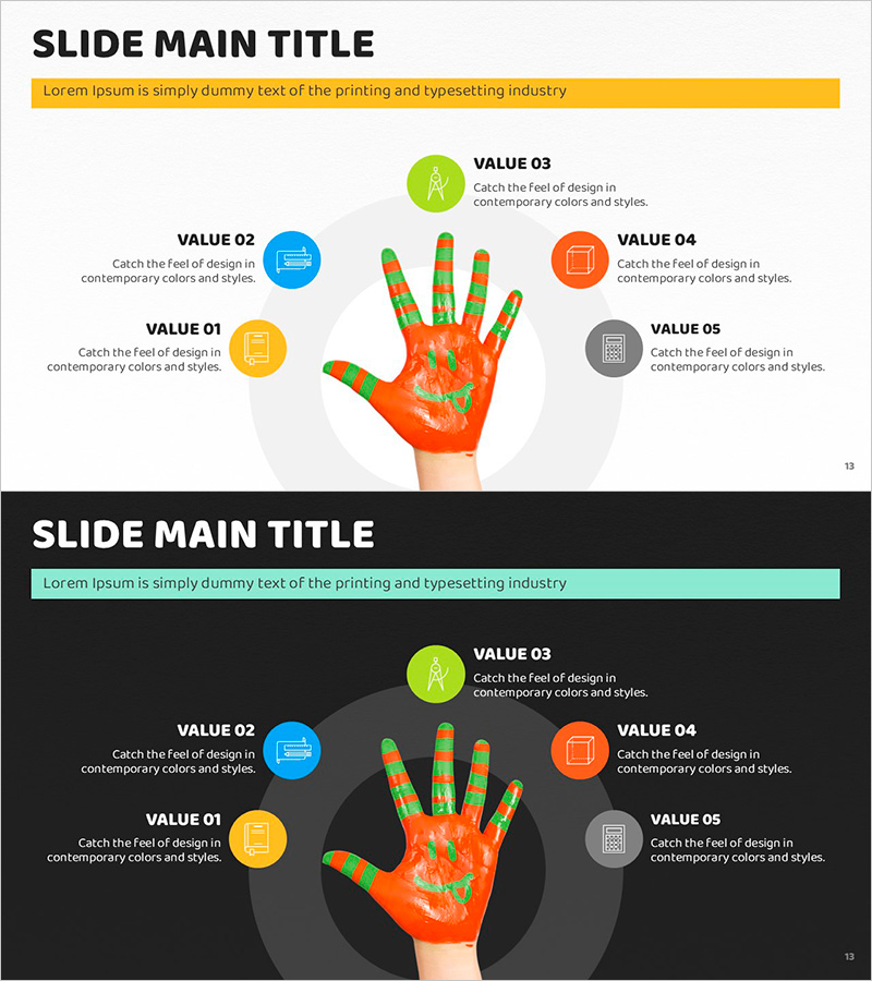 물감 아트와 확산 다이어그램 – 비즈니스 및 창의적 전략