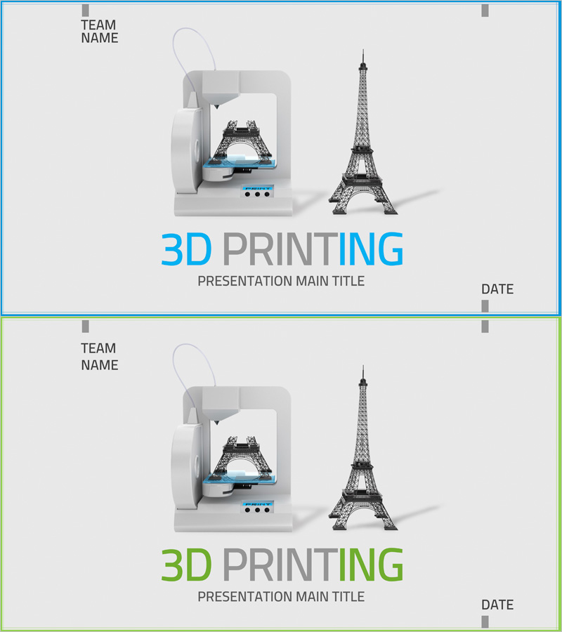 3D 프린팅 소개 프레젠테이션 표지