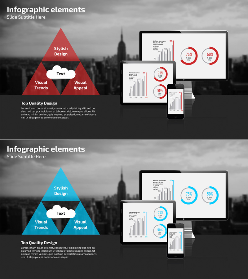 사업 목표 및 영역 전자제품 목업 – 비전과 전략