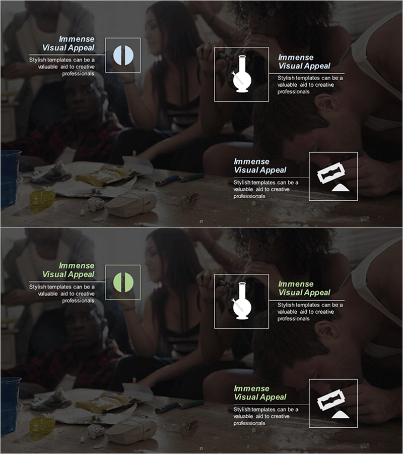 위험한 마약 성분 설명 다이어그램