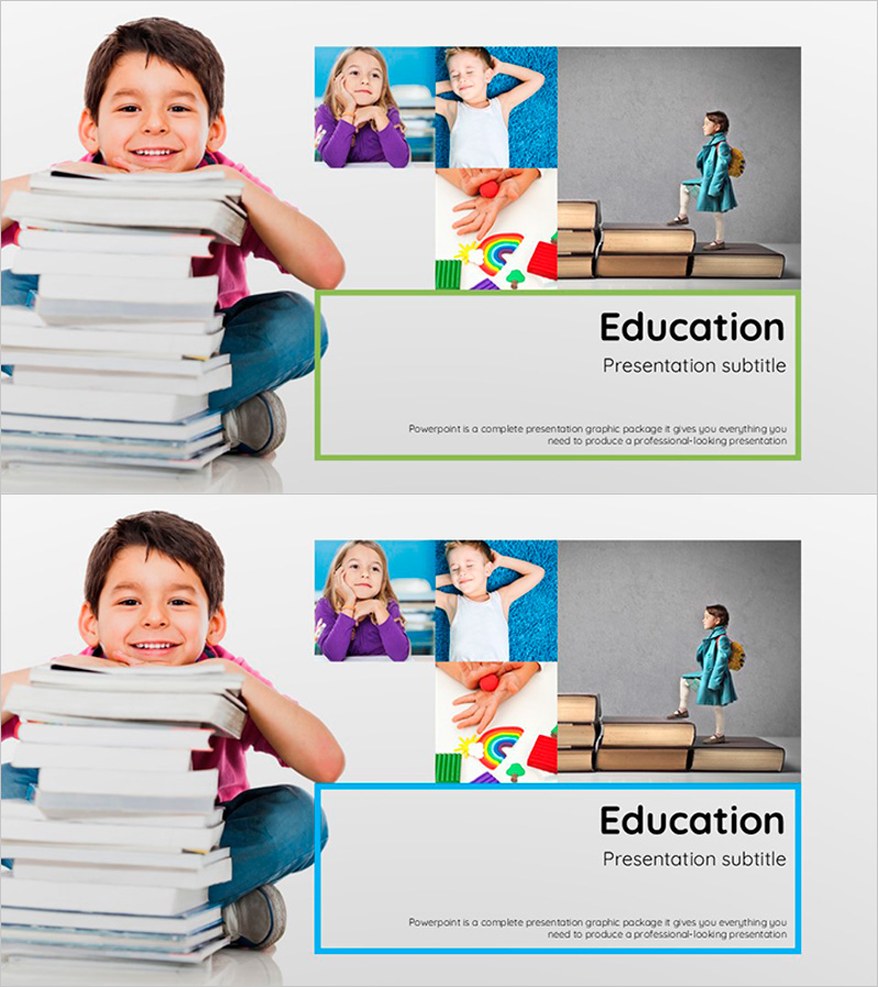 스퀘어 아이들 교육템플릿 표지