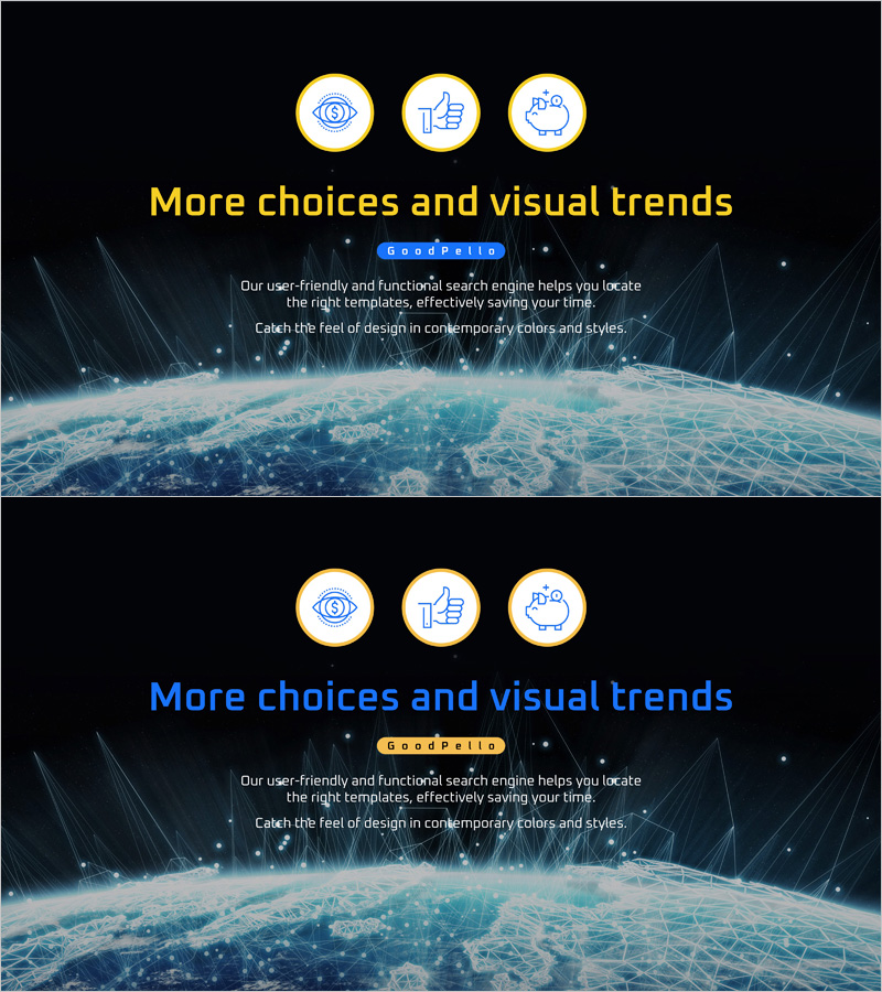 글로벌 네트워크 아웃트로 템플릿