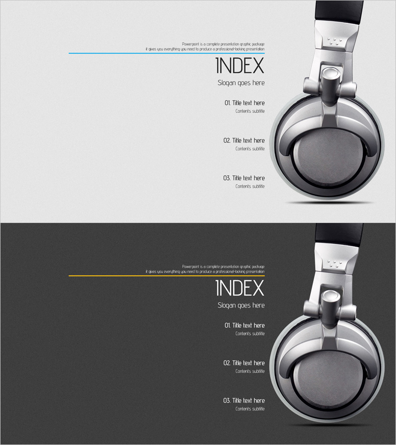 음향기기 프레젠테이션 목차 – 구조적이고 명확한 표현