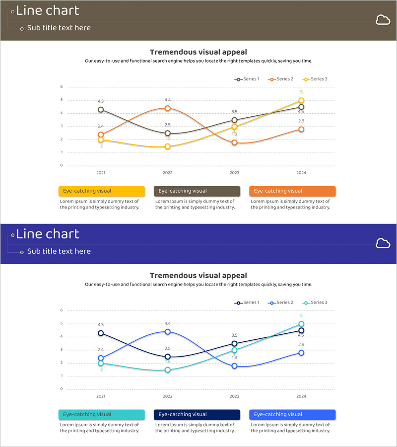 경쟁사 연도별 비교 꺾은선 그래프 – 시장 분석의 신뢰성