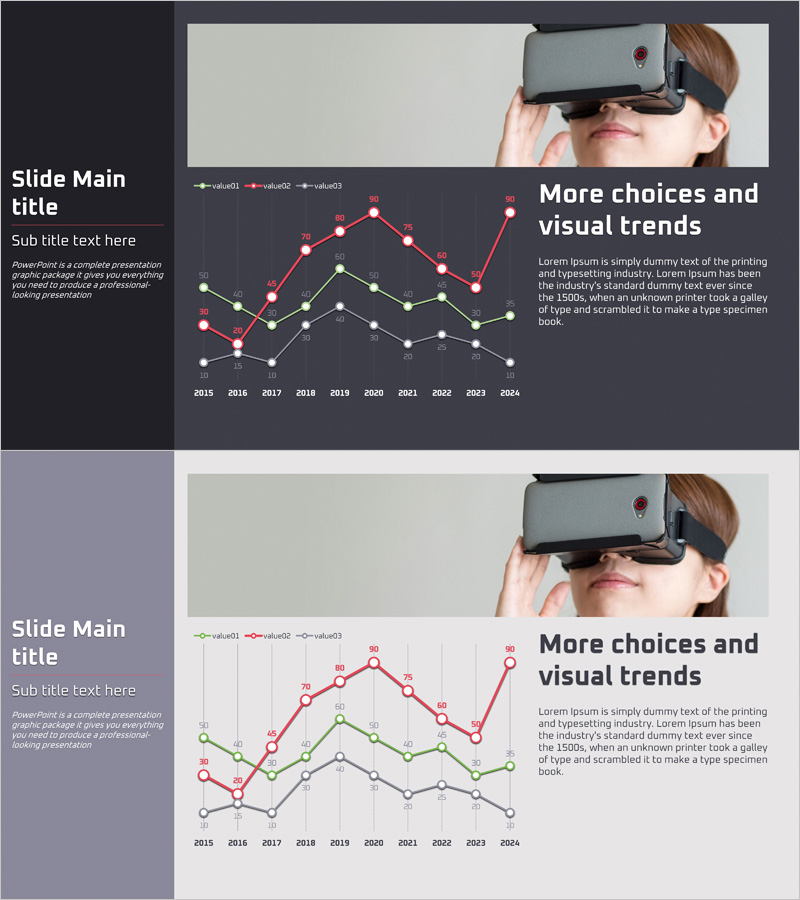 VR 사업 시장 분석 꺾은선 그래프 – 경쟁 우위와 트렌드 분석
