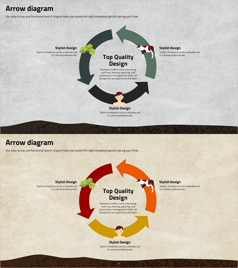 먹이사슬 순환 다이어그램 – 자연의 사이클을 담다