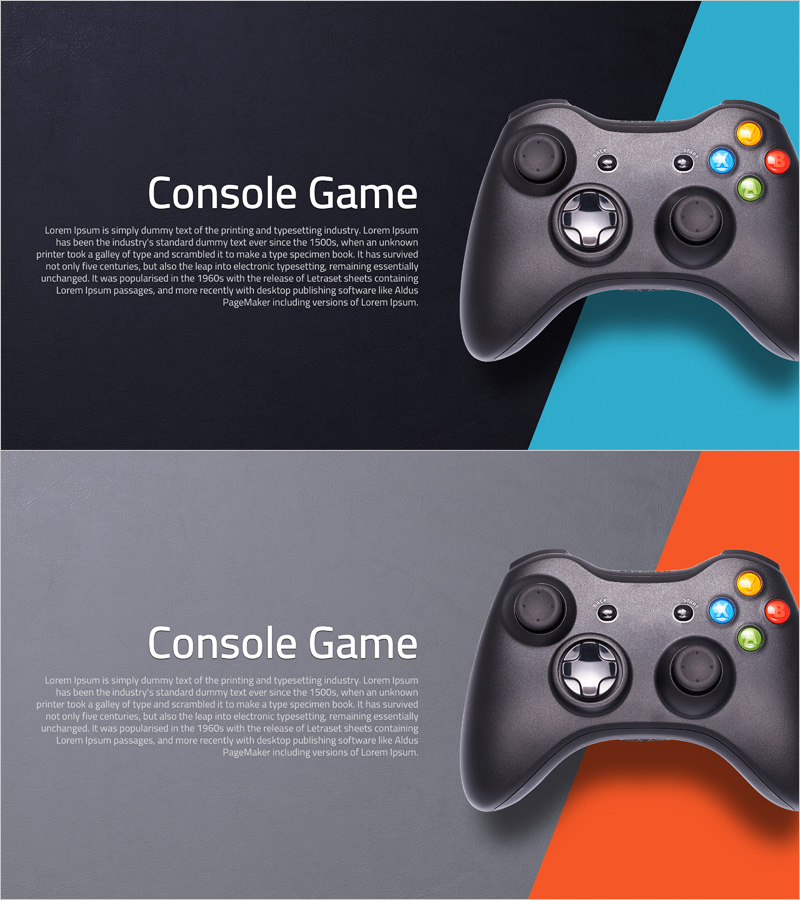 콘솔 게임 인트로 - 제품 및 서비스 소개