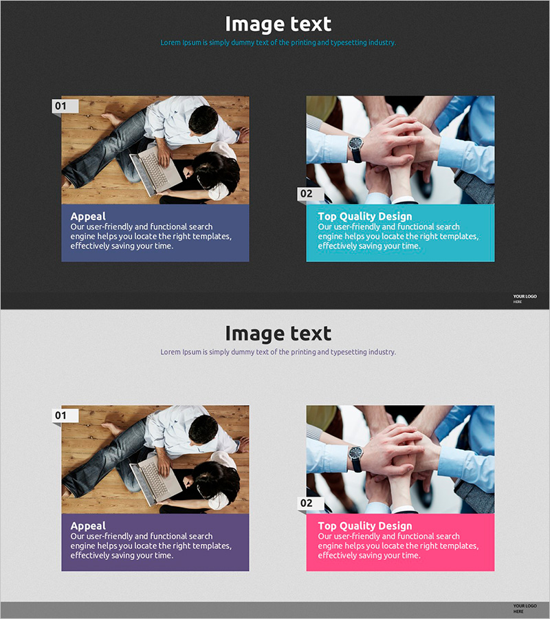 효율적인 마케팅 전략을 위한 이미지 및 텍스트 슬라이드