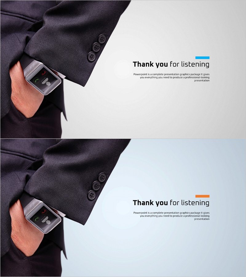 스마트워치 제품 소개 프레젠테이션 엔딩표지