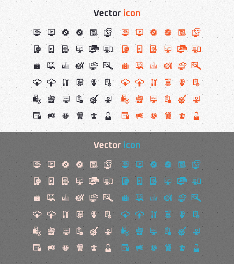아이콘 디자인 템플릿 – 정보 전달의 현대적 접근