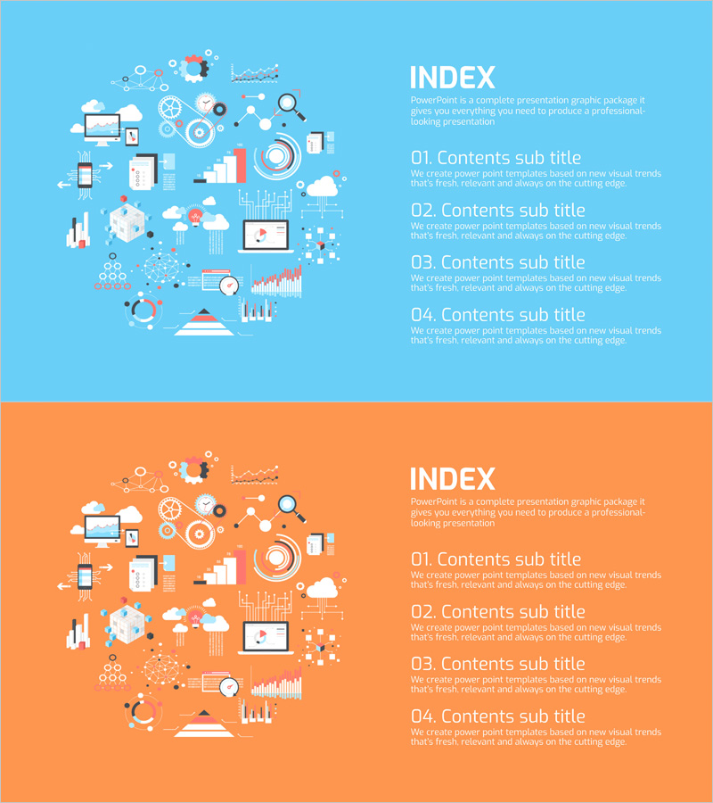 빅데이터 분석 일러스트 템플릿 목차