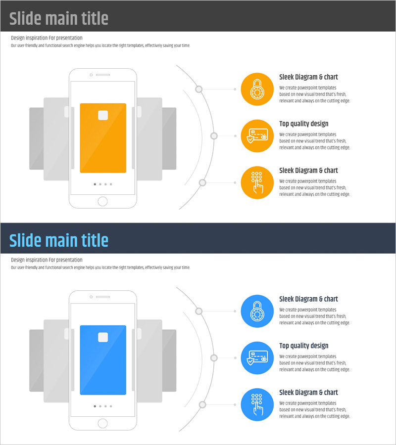 핀테크 프로그램 소개 – 현대적이고 세련된 다이어그램