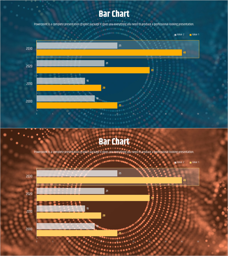 비교 분석 가로막대 그래프 – 데이터 중심의 시장 분석