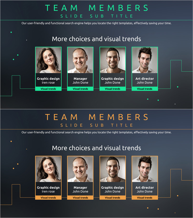 모바일 네트워크 팀 소개 슬라이드