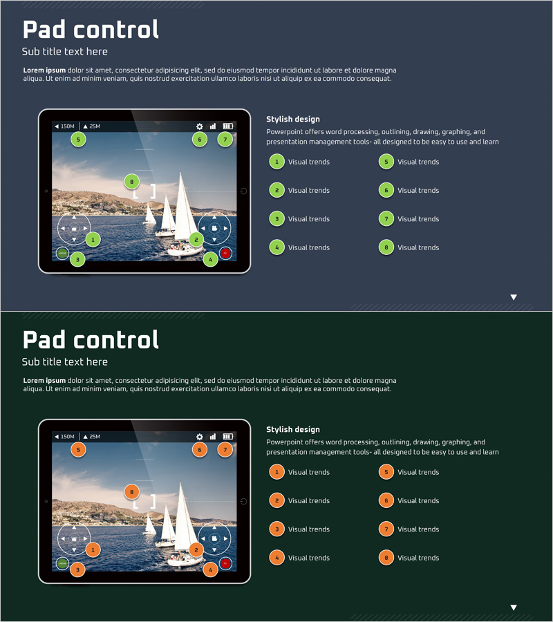 모바일 드론 조종 시스템을 소개하는 다이어그램 슬라이드