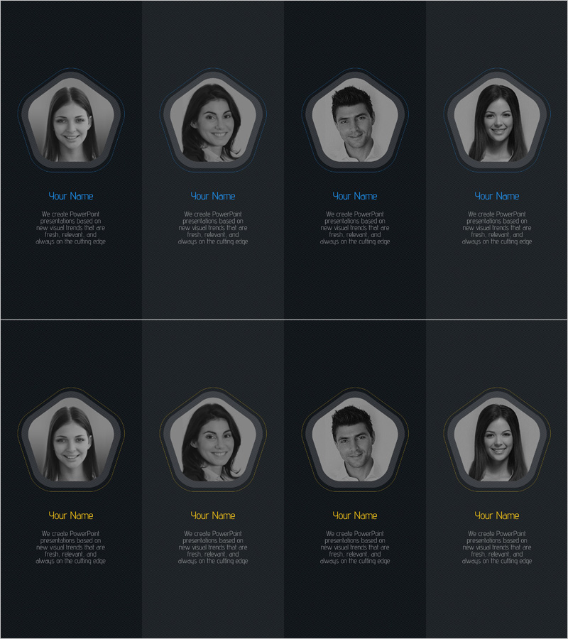 사업가 소개 흑백 이미지 프로필 – 기업 아이덴티티 강조