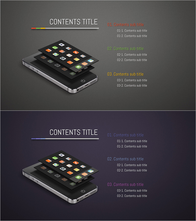 어플리케이션 프레젠테이션 목차 – 내용의 명확한 구조