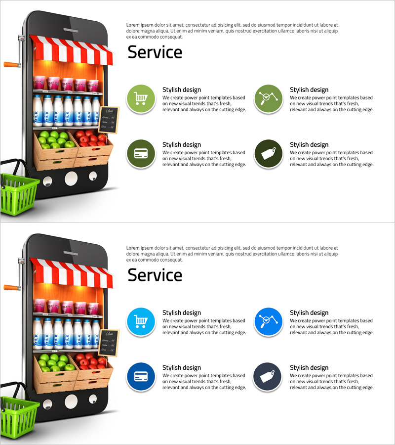 모바일 마켓 서비스 소개 및 특성