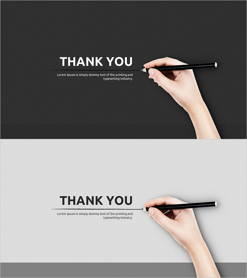 필기 밑줄 엔딩페이지 – 감성적 마무리