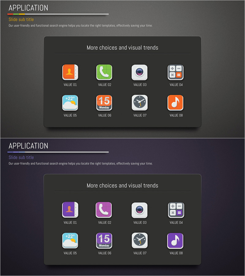 어플리케이션 서비스 소개 및 구성 – 기능적이고 시각적인 템플릿
