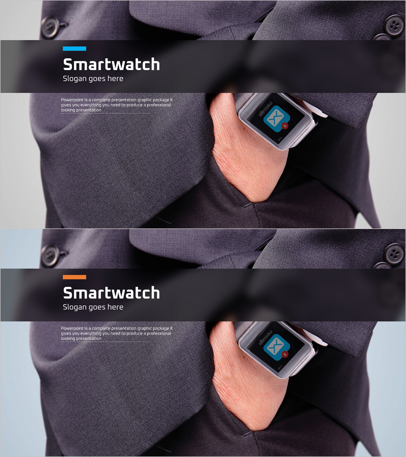 스마트워치 제품 소개 프레젠테이션 표지