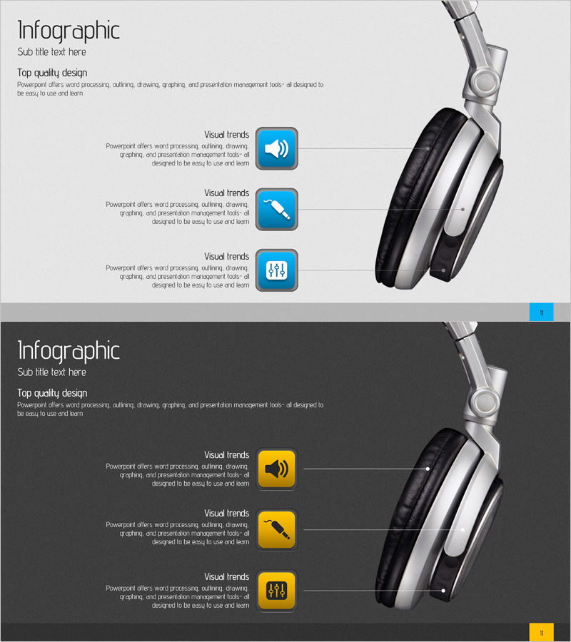 음향기기 제품 특성 – 다채로운 디자인의 시각화