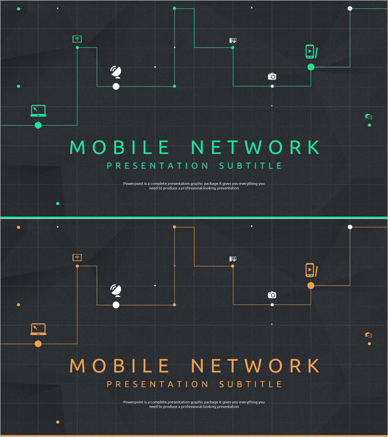 모바일 네트워크 프레젠테이션 표지