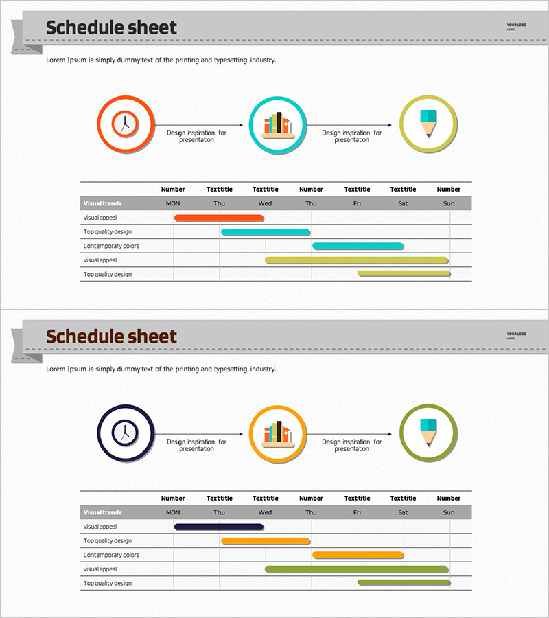 목표를 위한 스케줄차트 – 사업계획과 추진일정 시각화