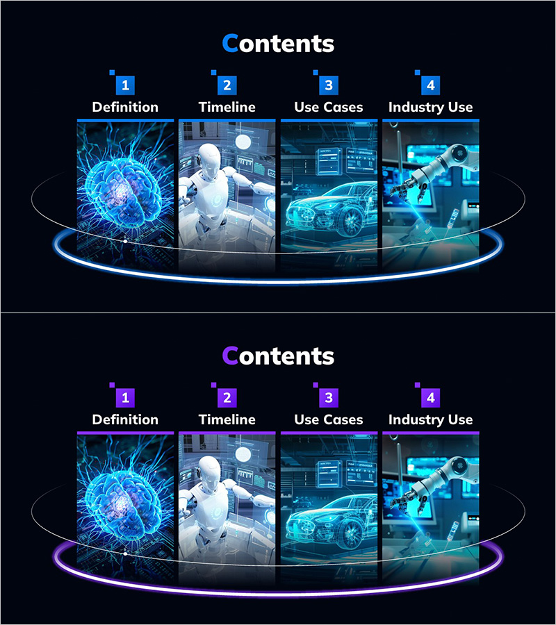 과학의 발전과 첨단 미래기술 소개 목차 슬라이드