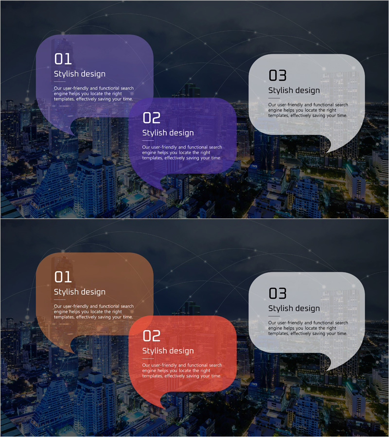 스피킹 텍스트 다이어그램 – 고객 성공 사례 전달