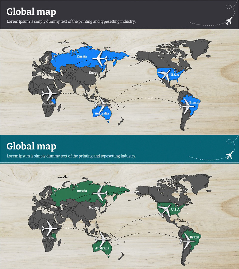 글로벌 비즈니스 파트너 지도 – 블루 그린으로 시각화한 세계 네트워크