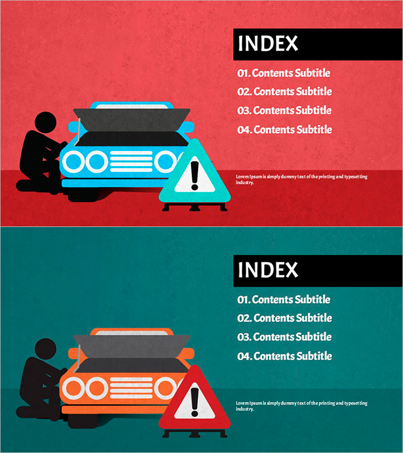 교통 사고 템플릿 인덱스