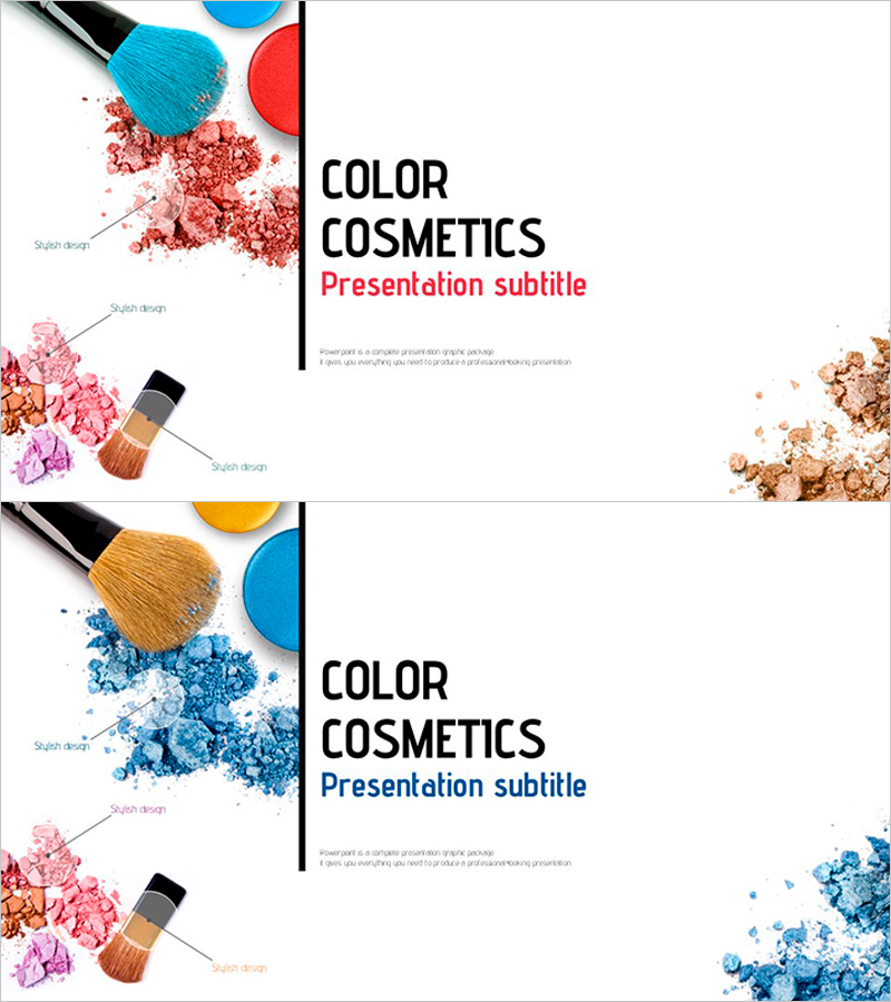 컬러 화장품 템플릿 표지 – 스타일과 화려함