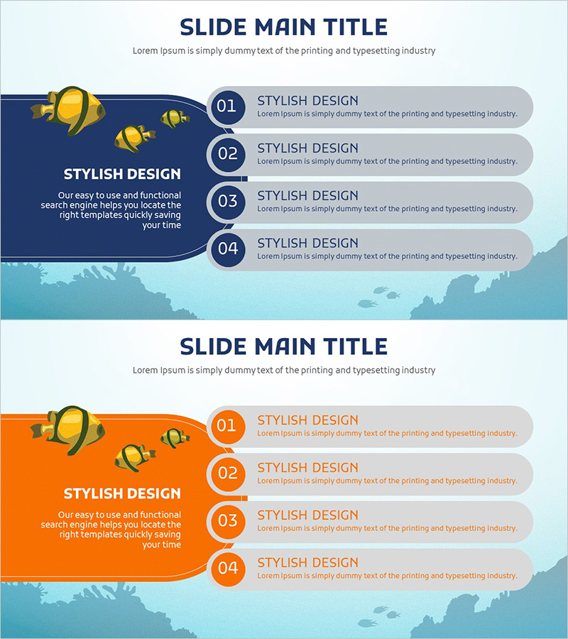 라운딩 단계 프로세스 슬라이드 – 데이터 시각화와 정보 전달