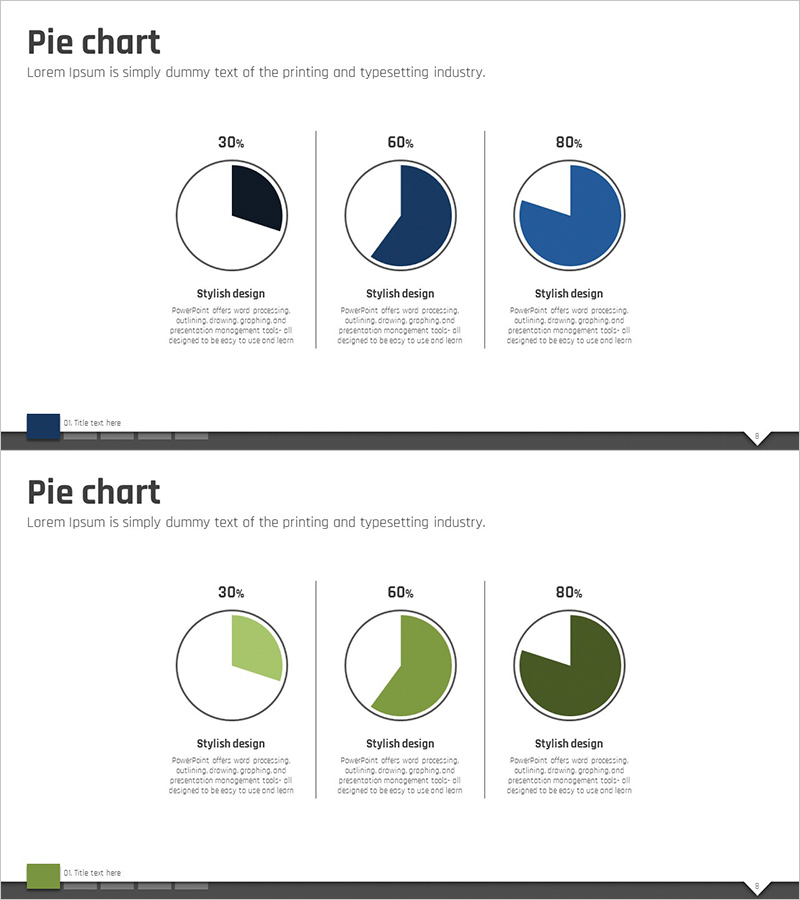 블루 그린 파이 차트 – 데이터를 쉽게 시각화하다