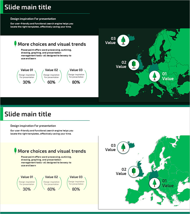 나무 분포 일러스트 – 시장개요 및 타겟 분석